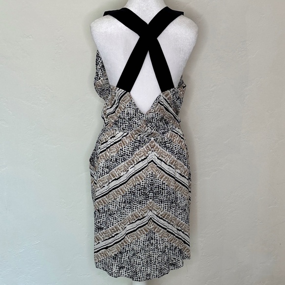 NWOT- BCBGeneration Multi Color Crisscross Strap Mini Dress with POCKETS! - Picture 7 of 14